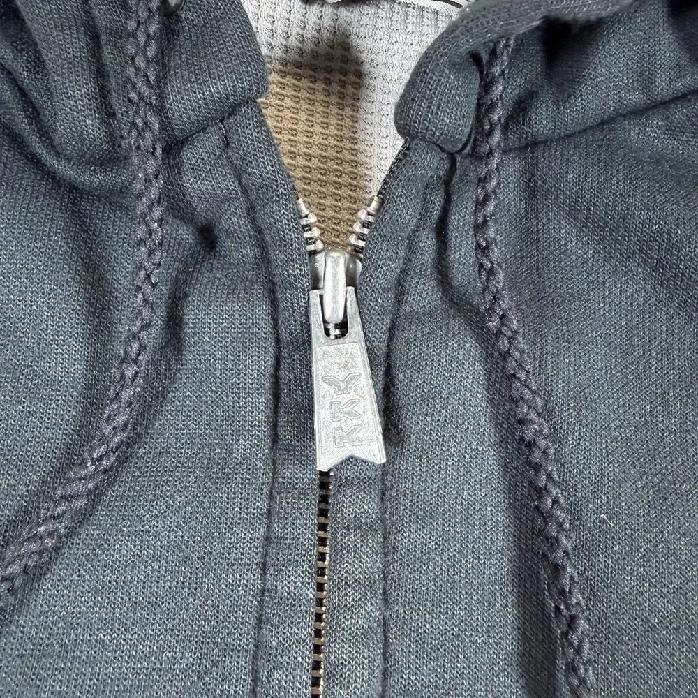 Vintage Muleskin Vest Men's XL Black Thermal Lined Sleeveless Full Zip